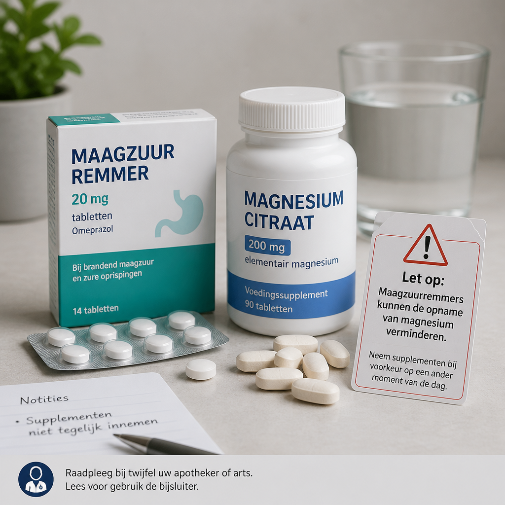 Maagzuurremmers en magnesiumtekort